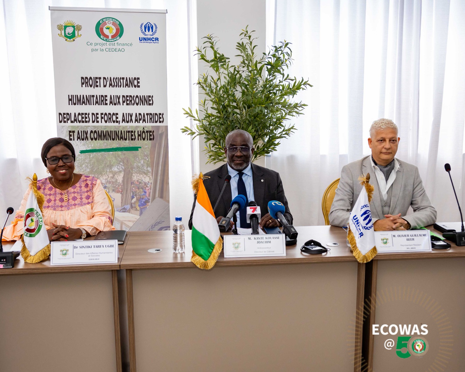 Personnes déplacées et apatrides: Une aide humanitaire de la Cedeao à la Côte d’Ivoire