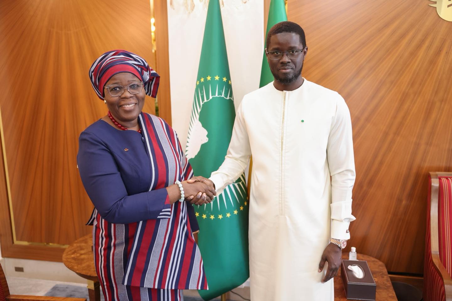 Diplomatie honorifique dans l’espace francophone: Mariam Talata reçue par le président sénégalais