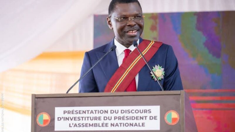 Investiture du Président de l&rsquo;Assemblée nationale: Djogbénou fixe le cap de la 10e législature