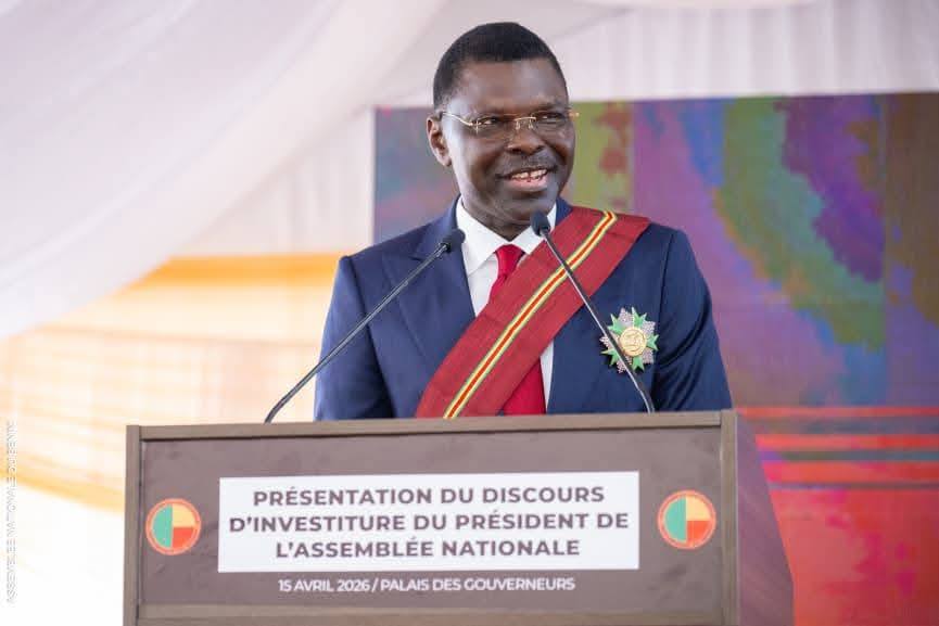 Investiture du Président de l&rsquo;Assemblée nationale: Djogbénou fixe le cap de la 10e législature