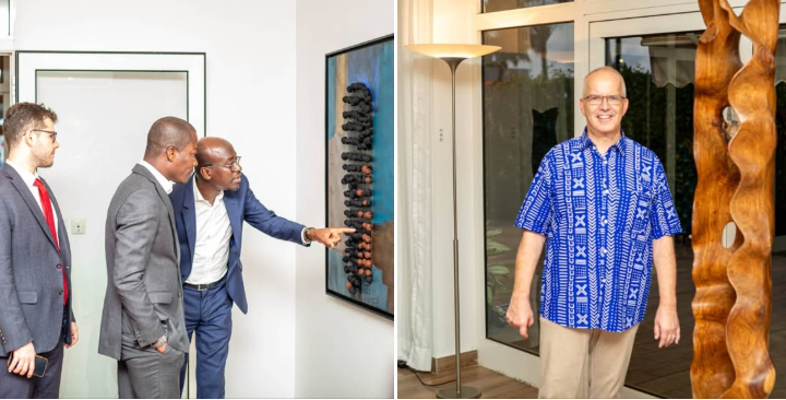 Vernissage : Sébastien Boko célébré à la résidence de l’ambassadeur d’Allemagne