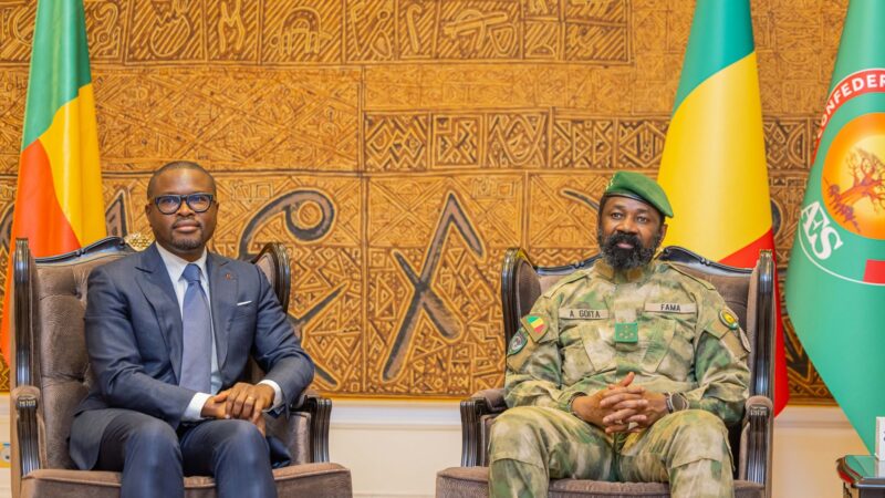 Romuald Wadagni reçu par Assimi Goïta à Bamako