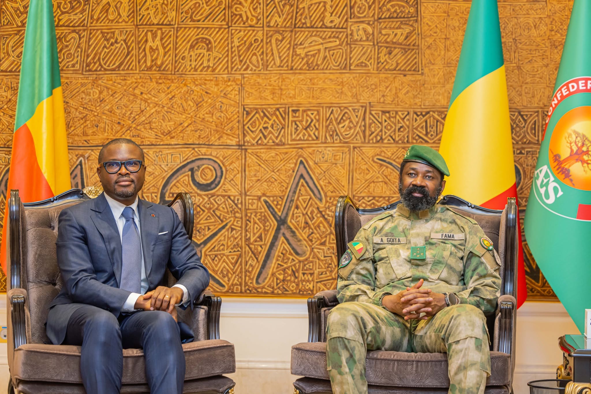 Romuald Wadagni reçu par Assimi Goïta à Bamako