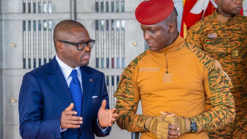 Wadagni chez Traoré: Communication de la présidence du Faso