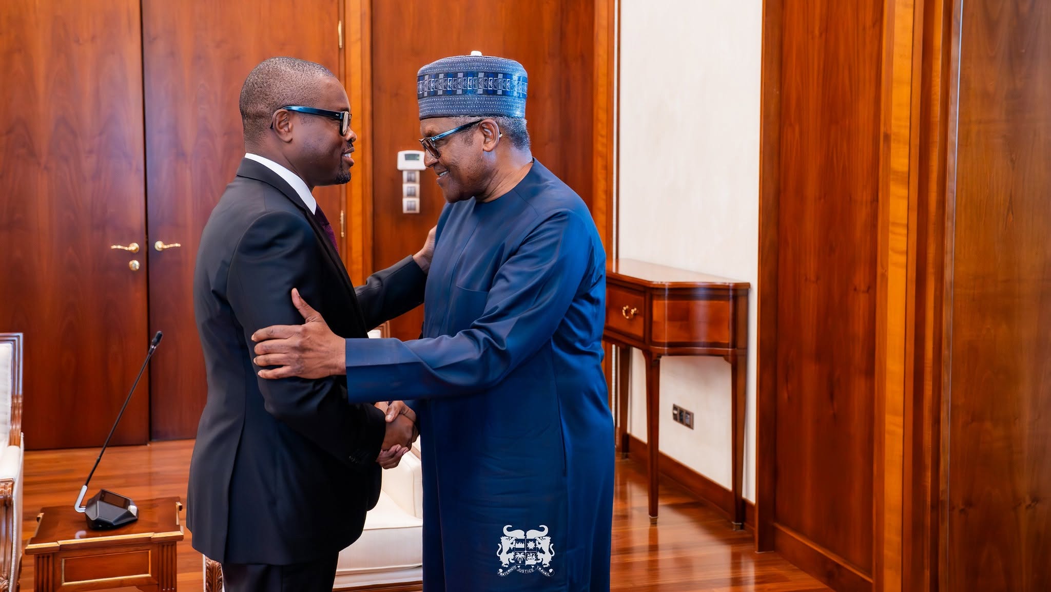Bénin-Nigéria: Romuald Wadagni reçoit Aliko Dangote