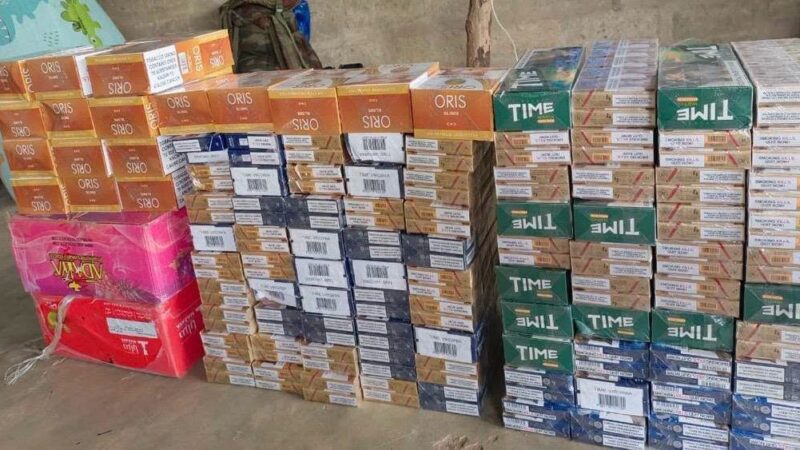 Trafic illicite : les Douanes béninoises saisissent près de 20 000 paquets de cigarettes et 496 kg de médicaments