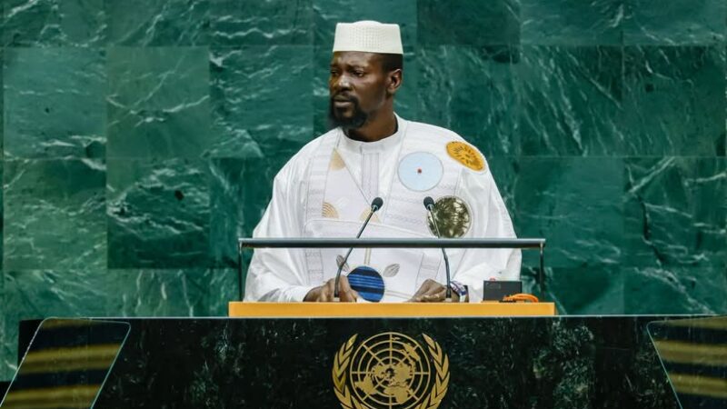A l’ONU, Mamadi Doumbouya plaide pour une Afrique maîtresse de ses choix