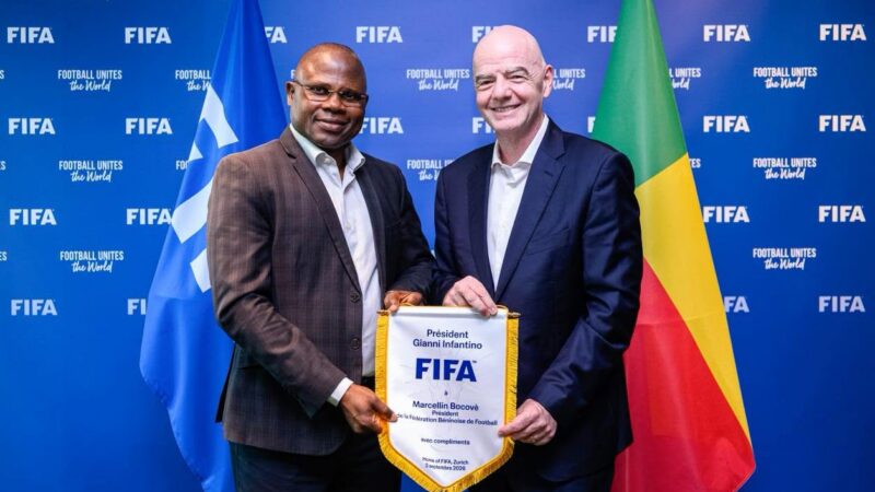Fédération béninoise de football: Marcellin Bocovè reçu par Gianni Infantino