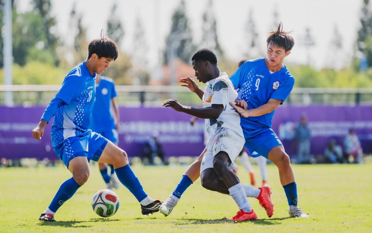 Coupe du monde de football scolaire: Les Guépards U-18 éliminent Taipei et filent en quarts