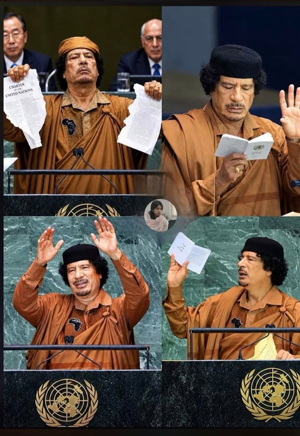 En 2009, Kadhafi défiait l’Onu à la tribune de l’Assemblée générale