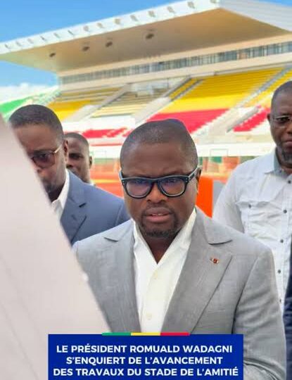 Stade Général Mathieu Kérékou : Romuald Wadagni s’enquiert de l’avancement des travaux