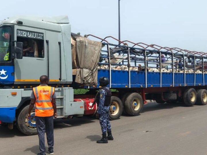 Kandi-Malanville : le Cnsr et la Police testent les conducteurs de poids lourds