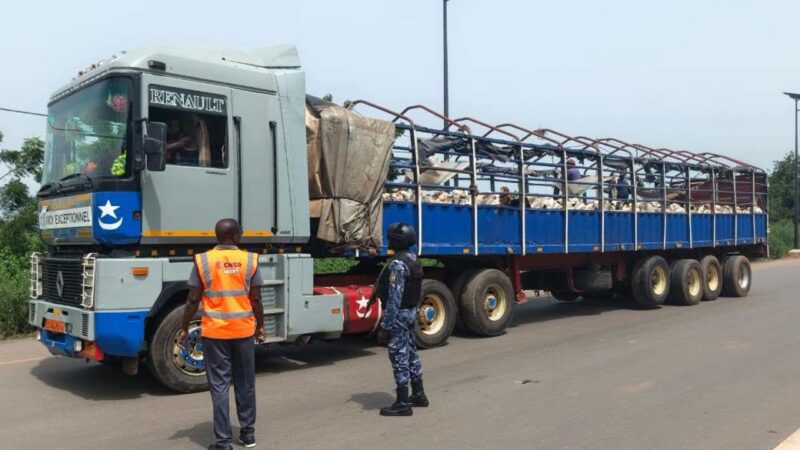 Kandi-Malanville : le Cnsr et la Police testent les conducteurs de poids lourds