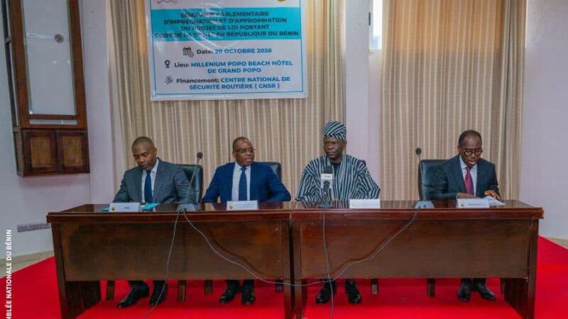 Sécurité routière au Bénin : Les députés préparent un nouveau Code de la route